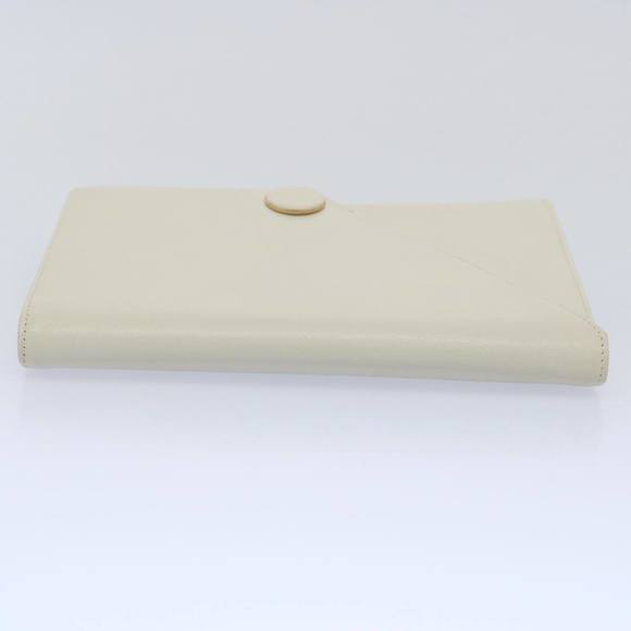 SAINT LAURENT Clutch Bag Leather White Auth ar11120 - Picture 6 of 16